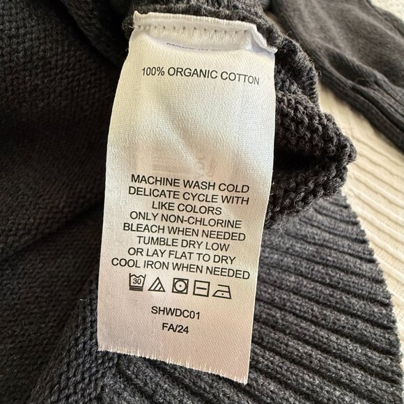 Organic Cotton Boyfriend Crew Sweater, Quince, Size M - Picture 5 of 6